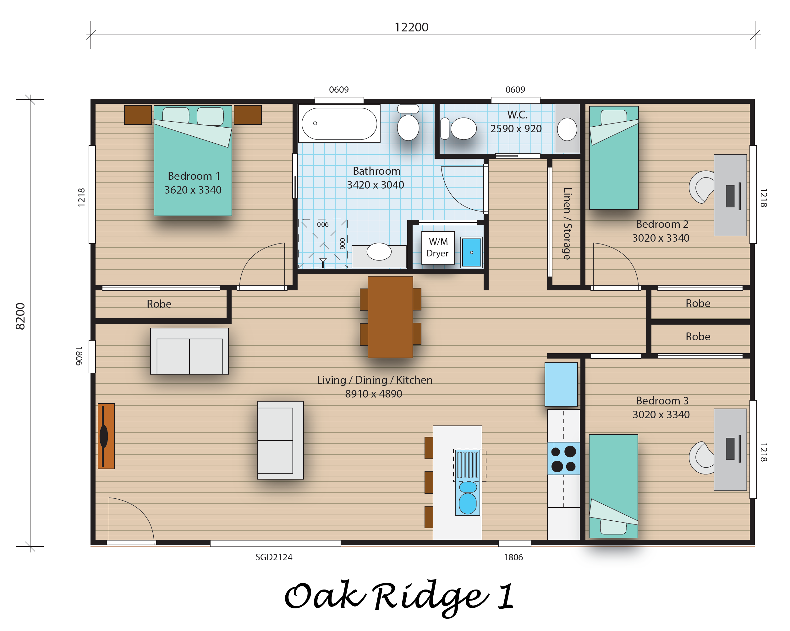 Oak Ridge 1 floorplan image